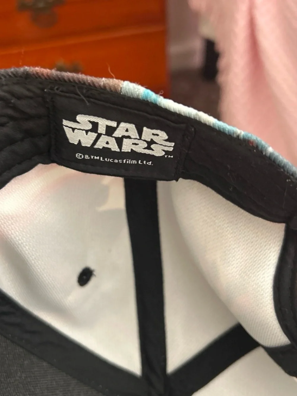 Star Wars Black and Orange Kylo Ren Embroidered Snapback Hat